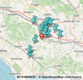Mappa Via Antonio Cardilli, 03020 Giuliano di Roma FR, Italia (9.62688)