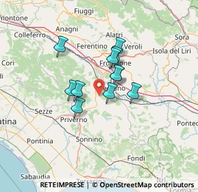 Mappa Via Antonio Cardilli, 03020 Giuliano di Roma FR, Italia (9.82273)