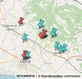 Mappa Via Romana Vecchia, 04013 Sermoneta LT, Italia (6.56889)