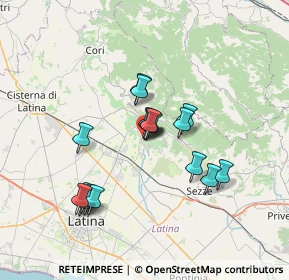 Mappa Via Follette, 04013 Sermoneta LT, Italia (6.34412)