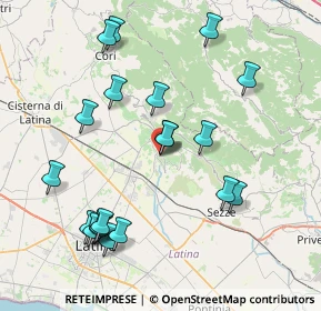 Mappa Via Follette, 04013 Sermoneta LT, Italia (9.0845)