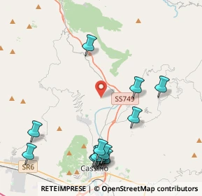 Mappa Via Spineto, 03049 Sant'Elia Fiumerapido FR, Italia (5.35857)