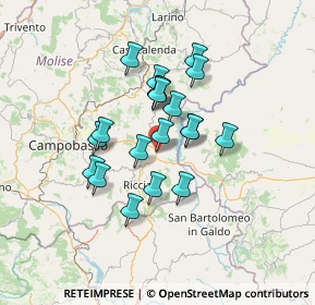 Mappa Contrada Sorienza, 86013 Gambatesa CB, Italia (11.226)