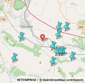 Mappa Contrada La Piana, 03023 Ceccano FR, Italia (4.52364)