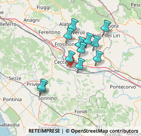 Mappa Contrada La Piana, 03023 Ceccano FR, Italia (12.06833)