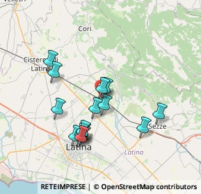 Mappa Via Giada, 04013 Sermoneta LT, Italia (7.14333)