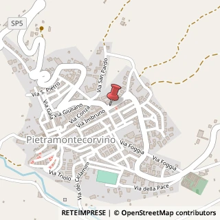 Mappa Piazza martiri del terrorismo 4, 71038 Pietramontecorvino, Foggia (Puglia)