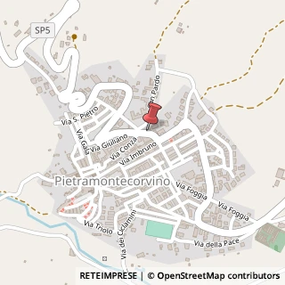 Mappa Via Roma, 10, 71038 Pietramontecorvino, Foggia (Puglia)