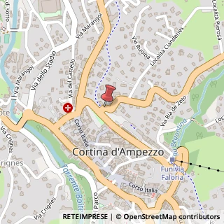 Mappa Via Cantore,  11, 32043 Cortina d'Ampezzo, Belluno (Veneto)