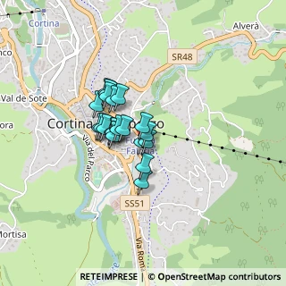 Mappa Via B. Franchetti, 32043 Cortina d'Ampezzo BL, Italia (0.2625)