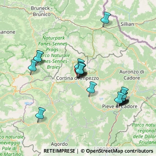 Mappa Via B. Franchetti, 32043 Cortina d'Ampezzo BL, Italia (14.661)