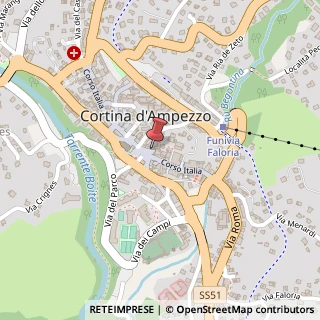 Mappa Corso Italia, 76-78, 32043 Cortina d'Ampezzo, Belluno (Veneto)