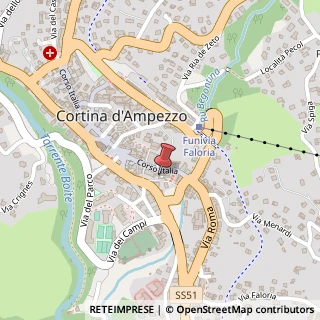 Mappa Corso Italia, 29/A, 32043 Cortina d'Ampezzo, Belluno (Veneto)