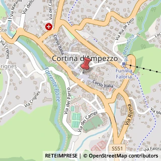 Mappa Corso Italia, 88, 32043 Cortina d'Ampezzo, Belluno (Veneto)