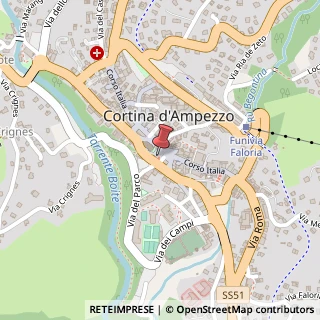 Mappa Piazza Angelo Dibona, 4, 32043 Cortina d'Ampezzo, Belluno (Veneto)