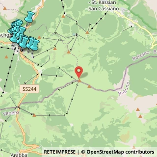 Mappa Località Pralongiá, 39033 Corvara In Badia BZ, Italia (3.737)