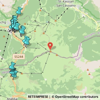 Mappa Località Pralongiá, 39033 Corvara In Badia BZ, Italia (3.4315)