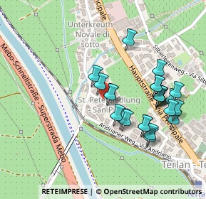 Mappa Via San Pietro, 39018 Terlano BZ, Italia (0.22)