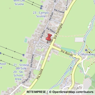 Mappa Via Bondi, 95, 23030 Livigno, Sondrio (Lombardia)