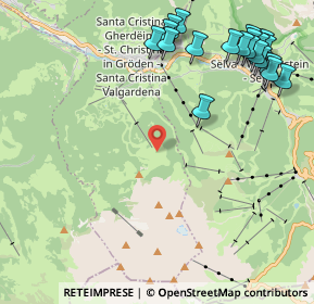 Mappa Strada Sacun, 39047 Santa Cristina Valgardena BZ, Italia (2.7355)