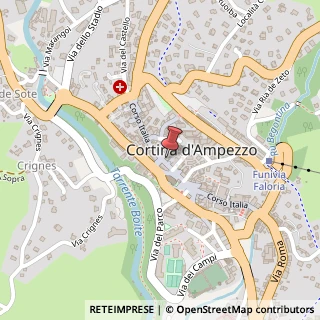 Mappa Corso Italia, 106, 32043 Cortina d'Ampezzo, Belluno (Veneto)