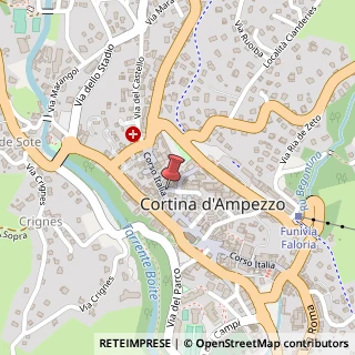 Mappa Corso Italia, 134, 32043 Cortina d'Ampezzo, Belluno (Veneto)
