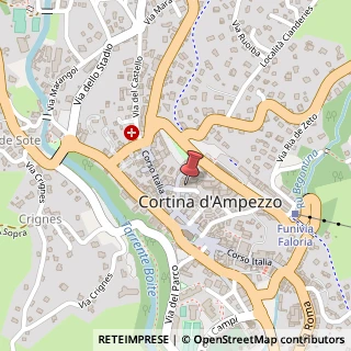 Mappa Largo delle Poste, 17, 32043 Cortina d'Ampezzo, Belluno (Veneto)