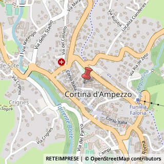 Mappa Via Stazione, 10, 32043 Cortina d'Ampezzo, Belluno (Veneto)