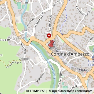 Mappa Via Cesare Battisti, 62, 32043 Cortina d'Ampezzo, Belluno (Veneto)
