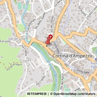 Mappa Via Cesare Battisti, 80, 32043 Cortina d'Ampezzo, Belluno (Veneto)