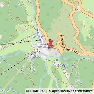 Mappa Strada Plan de Gralba, 21, 39048 Selva di Val Gardena, Bolzano (Trentino-Alto Adige)