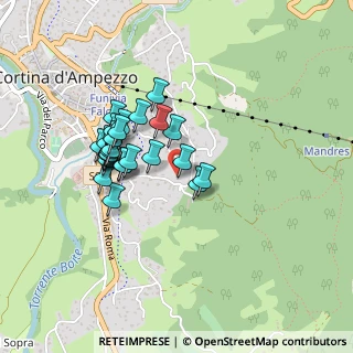 Mappa Via Rinaldo Menardi, 32043 Cortina d'Ampezzo BL, Italia (0.36333)