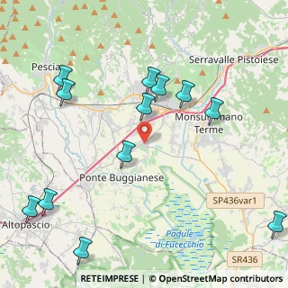 Mappa Via Carpinocchio, 51010 Massa e Cozzile PT, Italia (5.2175)