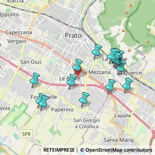 Mappa Via Augusto Righi, 59100 Prato PO, Italia (2.0325)