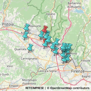 Mappa Via Augusto Righi, 59100 Prato PO, Italia (5.9515)