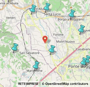 Mappa Via Perondi, 51017 Pescia PT, Italia (3.33833)