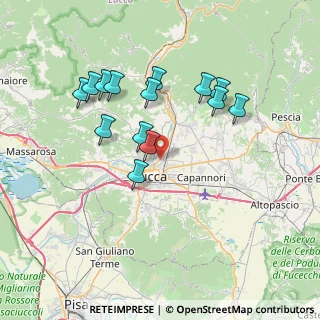 Mappa Via Dei Bichi, 55100 Lucca LU, Italia (7.08071)