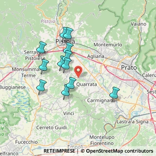 Mappa Via Erbosa, 51039 Quarrata PT, Italia (6.81667)