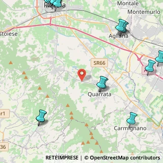 Mappa Via Erbosa, 51039 Quarrata PT, Italia (7.3245)