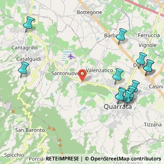 Mappa Via Erbosa, 51039 Quarrata PT, Italia (2.86538)