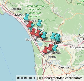 Mappa Piazza della Stazione, 55054 Massarosa LU, Italia (8.94667)