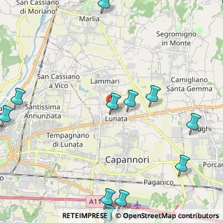 Mappa Via di Chiasso Roggi, 55012 Capannori LU, Italia (3.21667)