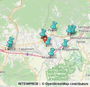 Mappa Via di Montechiari, 55015 Montecarlo LU, Italia (6.95273)