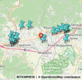 Mappa Via di Montechiari, 55015 Montecarlo LU, Italia (9.3425)