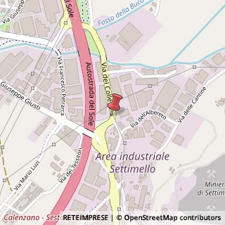 Mappa Via del Colle, 78, 50041 Calenzano, Firenze (Toscana)