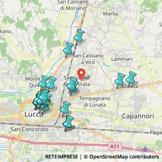 Mappa Santissima Annunziata, 55100 Lucca LU, Italia (2.364)