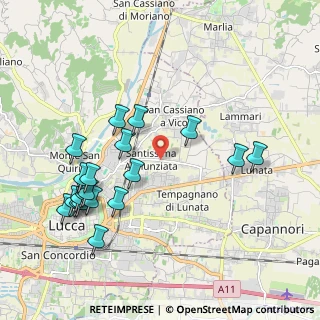 Mappa Santissima Annunziata, 55100 Lucca LU, Italia (2.2435)