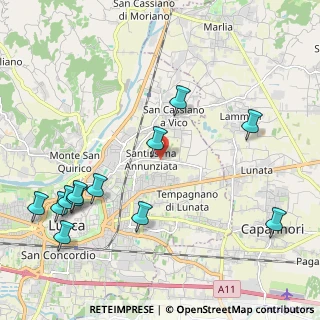 Mappa Santissima Annunziata, 55100 Lucca LU, Italia (2.65833)