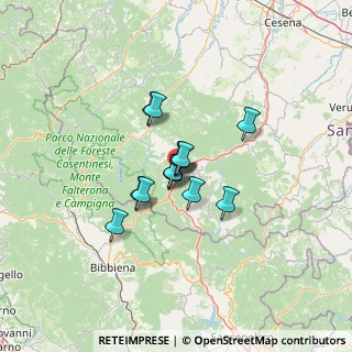 Mappa Via Corzani T., 47021 Bagno di Romagna FC, Italia (7.70714)
