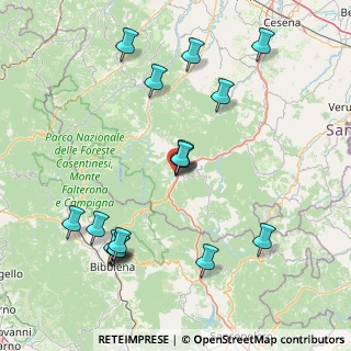 Mappa Via Corzani T., 47021 Bagno di Romagna FC, Italia (18.15529)